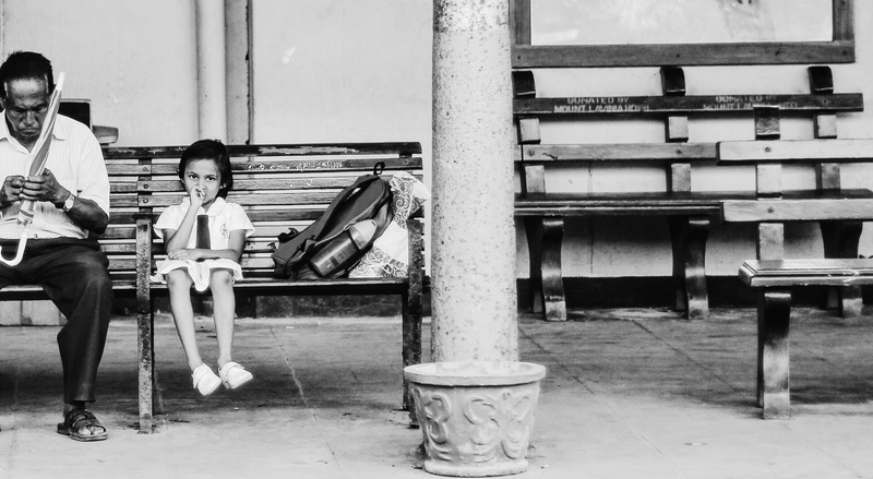 full length, togetherness, leisure activity, people, photograph, girl, black And White, child, girls, males, education, day, sitting, casual clothing, two people