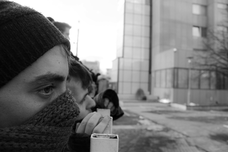 violent, lifestyles, fear, threat, brutal, hooligan, fan, fighting, attack, monochrome, expression, clothing, agressive, violence, black white, leisure activity