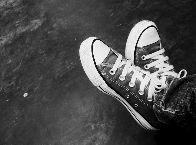 sneakers, still life, nature, 2K, close-up, black, no people, hd, pair, shoelace, Black and White, personal accessory, canvas shoe, leisure activity, absence