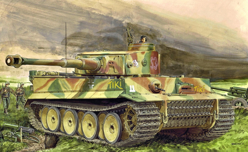 Germany, Ausf.E, art, tank, Machine gun, The second World war, Pz.Kpfw.VI, Tiger I, Sd.Car.181, Heavy, 1080P