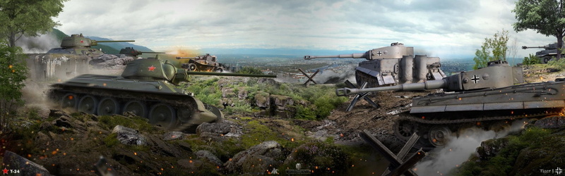 Video Game, T-34, 1080P, Tiger I, Tank, World Of Tanks