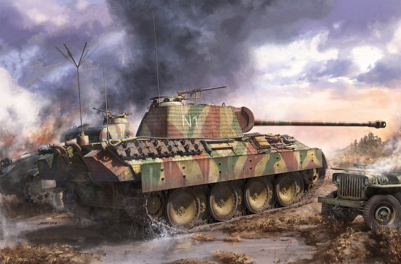 tank, artwork, military vehicle, Wehrmacht, vehicle, military, 1080P