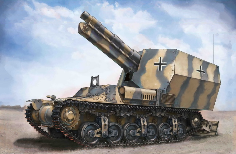 Lorraine 37L, self-propelled howitzer, Marder I, sau, the Wehrmacht, Germany, sFH 13, 1080P, Sd.Car.135/1