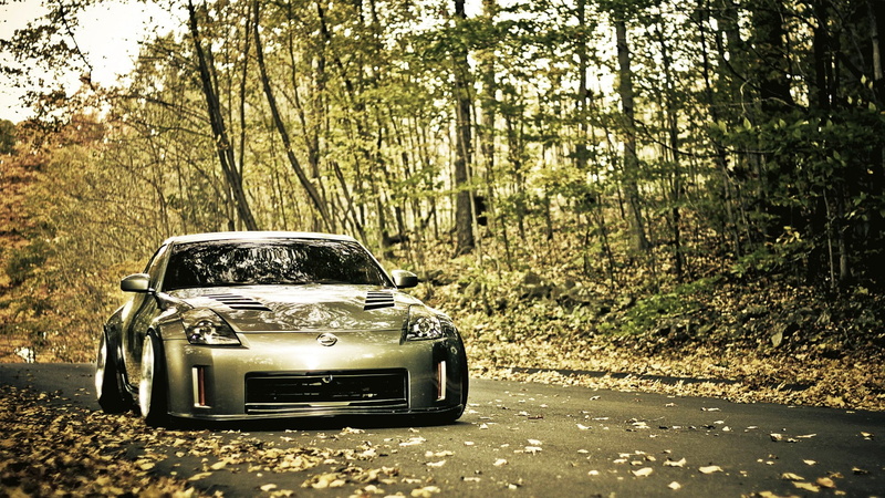 dirt road, plant, mode of transportation, no people, road, trees, growth, land, transportation, Nissan, Nissan 350Z, forest, sunlight, day, car, tree, woodland