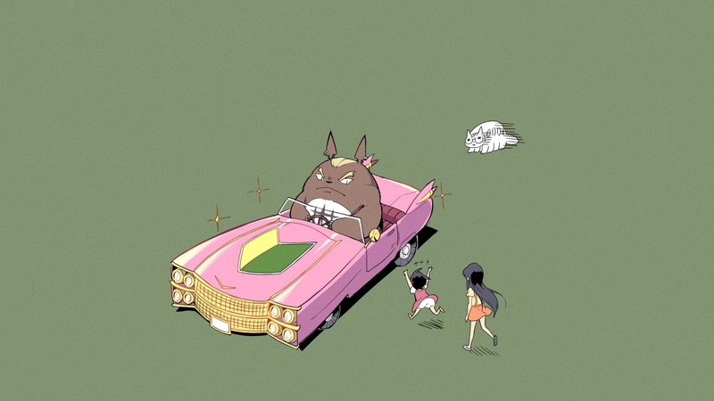 Mei Kusakabe, Satsuki Kusakabe, Catbus (My Neighbor Totoro), 1080P, Movie, Totoro (My Neighbor Totoro), My Neighbor Totoro