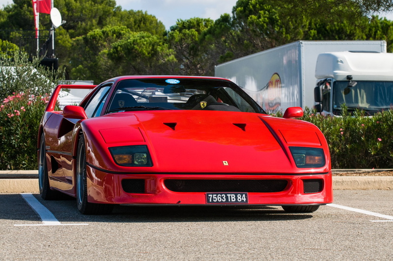 Ferrari, F40, red, car, supercars, 1080P