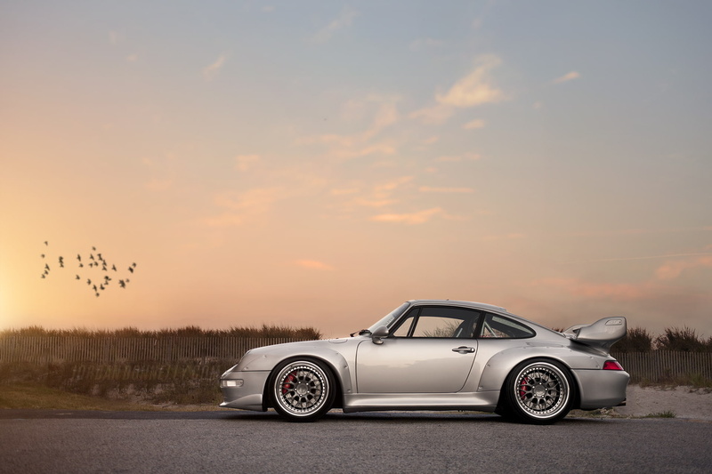 silver, auto, sunset, Porsche, 993, 1080P, GT2, spoiler, 911