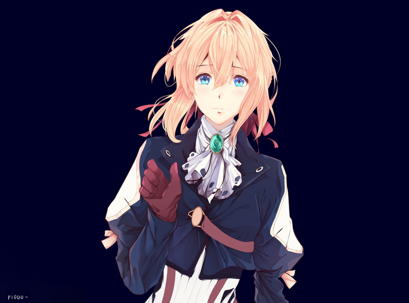 Violet Evergarden (Anime), Violet Evergarden, Violet Evergarden (Character), Blonde, Blue Eyes, Anime, 2K