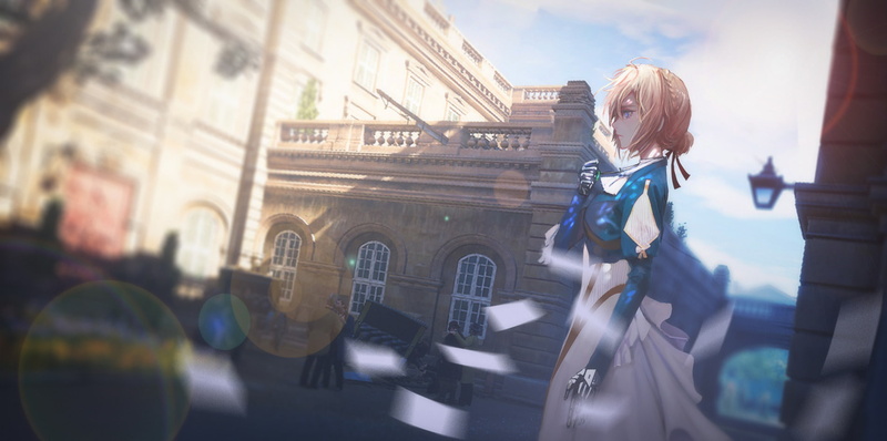 blond hair, built structure, one person, Blonde, Violet Evergarden (Character), travel, Blur, 720P, architecture, hair, Violet Evergarden (Anime), women