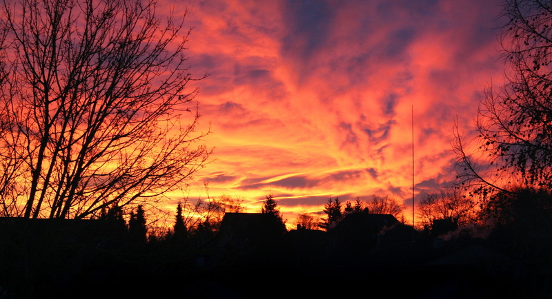 cloud - sky, evening sky, orange, red, violet, tranquil scene, no people, romantic sky, idyllic, color, gradient, 2K, clouds, nature, abstract, afterglow
