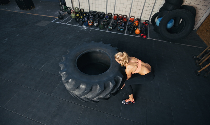 5K, giant tire, back, crossfit, workout, muscles