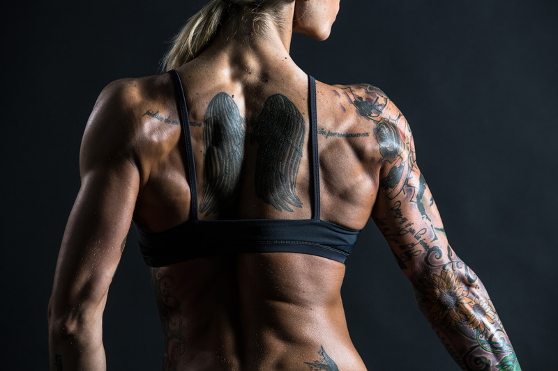 muscles, 1080P, tattoos, physical activity, back