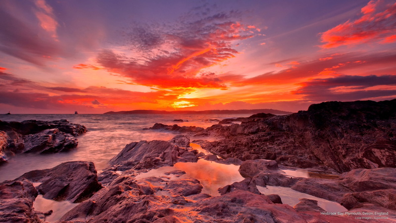 plymouth, heybrook, Sunrises/Sunsets, bay, devon, england, 2K