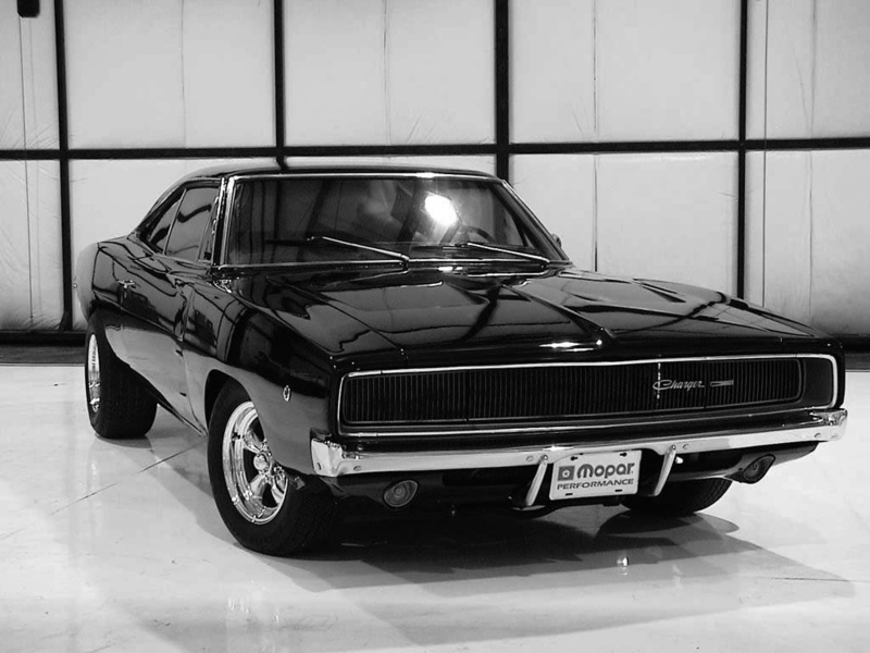 mopar, cars, coupe, classic, hd, dodge, 480P, car, challenger, bw