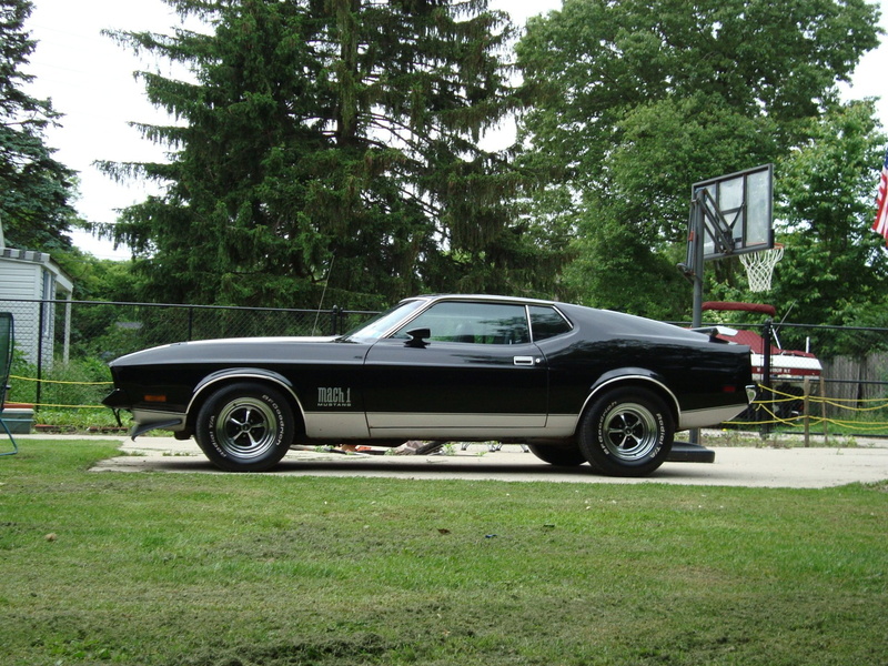 1080P, Fastback, Ford Mustang Mach 1, Black Car, Ford, Classic Car, Muscle Car