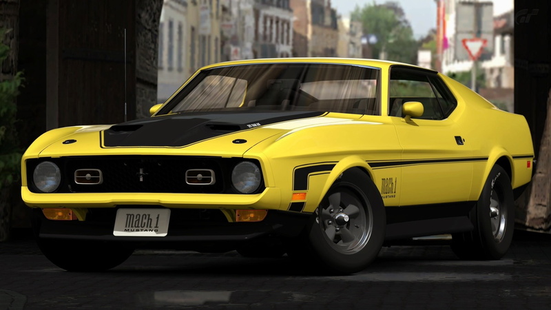 Ford Mustang Mach 1, 1080P, Yellow Car, Ford, Muscle Car, Fastback, Car