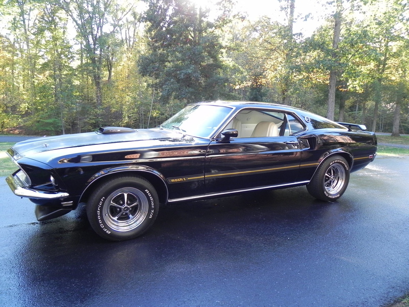 Muscle Car, Fastback, Car, Ford, Ford Mustang Mach 1, 1080P, Black Car
