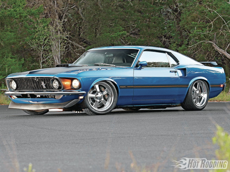 land vehicle, vintage car, day, Ford Mustang Mach 1, blue, car, mode of transportation, wealth, 720P, Classic Car, Muscle Car, motor vehicle, gray, chrome