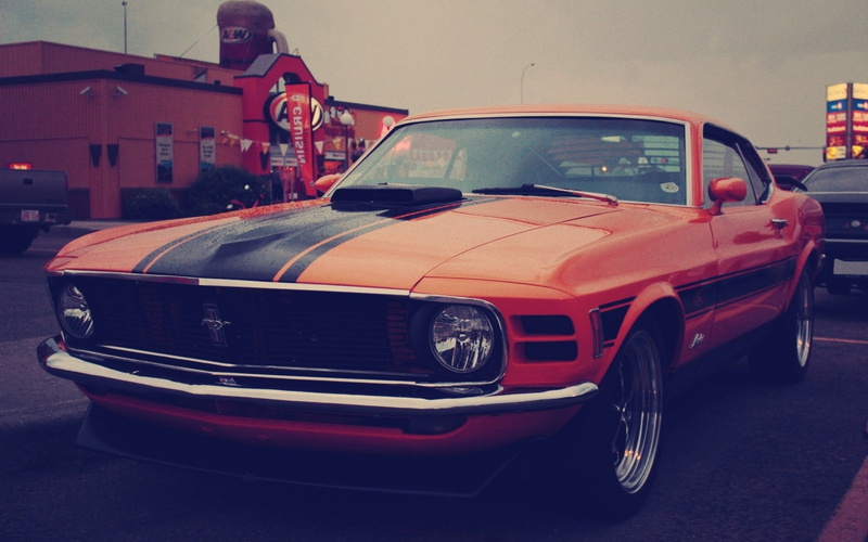 transportation, mode of transportation, vintage Car, collectors Car, ford, obsolete, bumper, orange, car, headlight, architecture, sports Car, 2K, no People