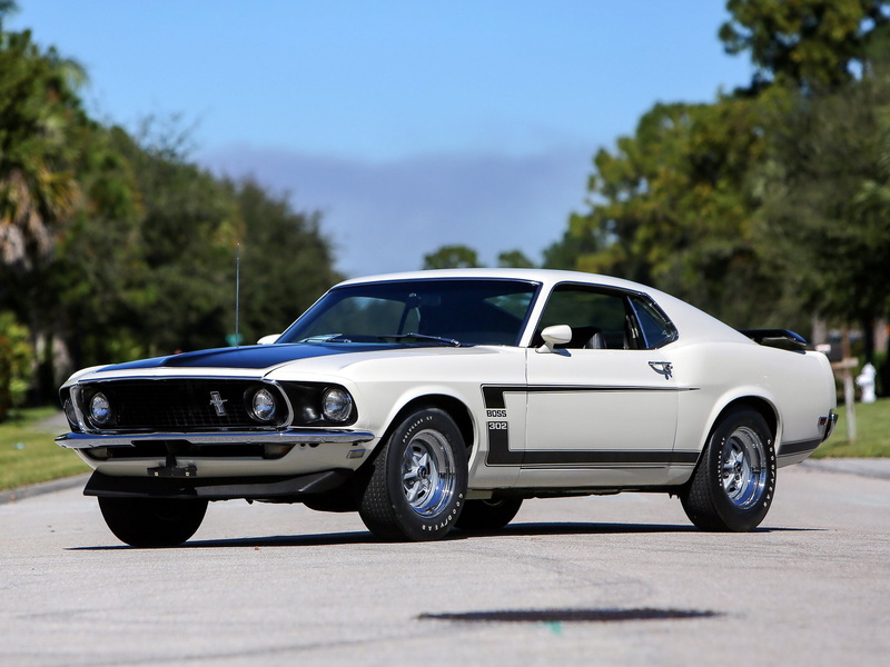 classic, boss, 1969, 302, ford, mustang, 1080P, muscle