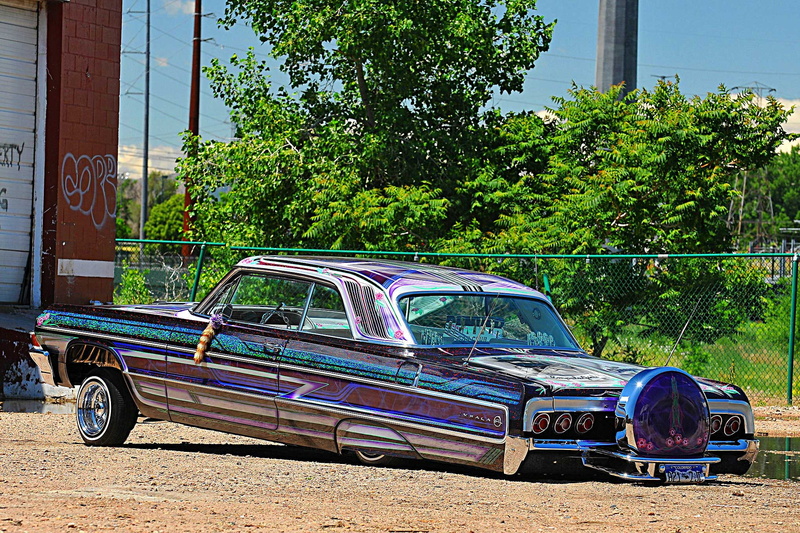 1080P, vehicle, lowrider, chevrolet, auto, 1964, automobile, impala, car, custom