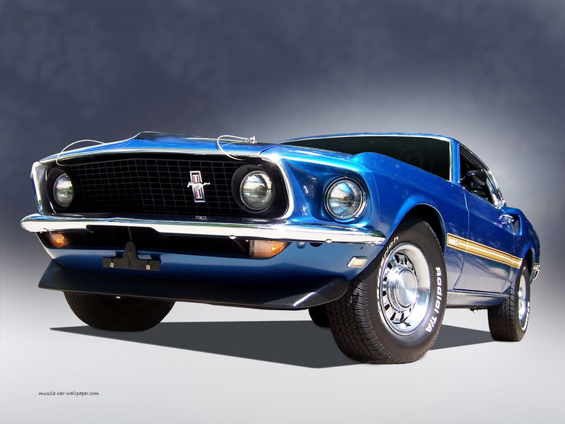 no people, Ford Mustang, studio shot, single object, chrome, headlight, vintage car, metal, mode of transportation, side view, land vehicle, gray, 720P