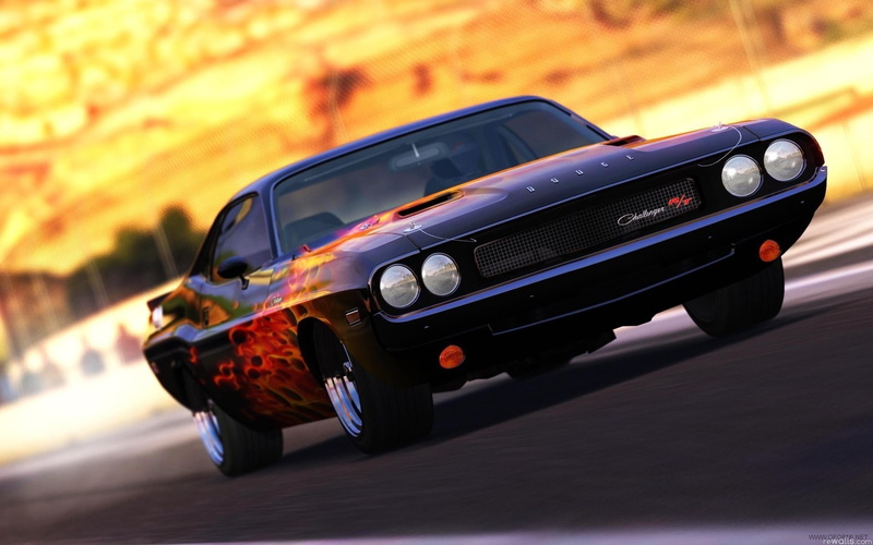 Dodge, 1080P, colorful, car, Dodge Challenger 1970