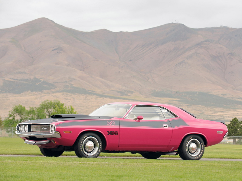 muscle, t a, challenger, classic, dodge, 1970, 1080P, six pak, 340