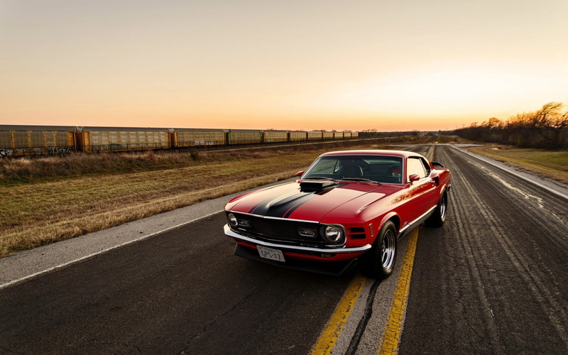 uSA, driving, 1970, speed, mode of transportation, front View, sky, bumper, car, mode of Transport, ford, land Vehicle, black, city, side view, motor vehicle