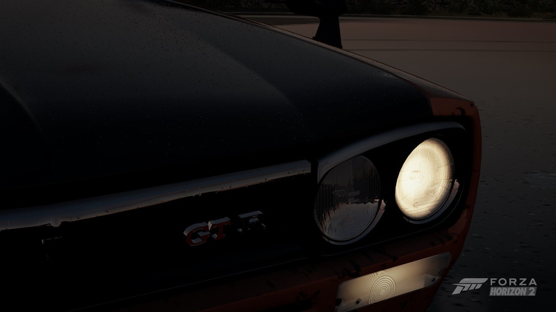 Forza Horizon 2, night, nissan gt 2000, Forza Motorsport, car, 1080P, Nissan, lights