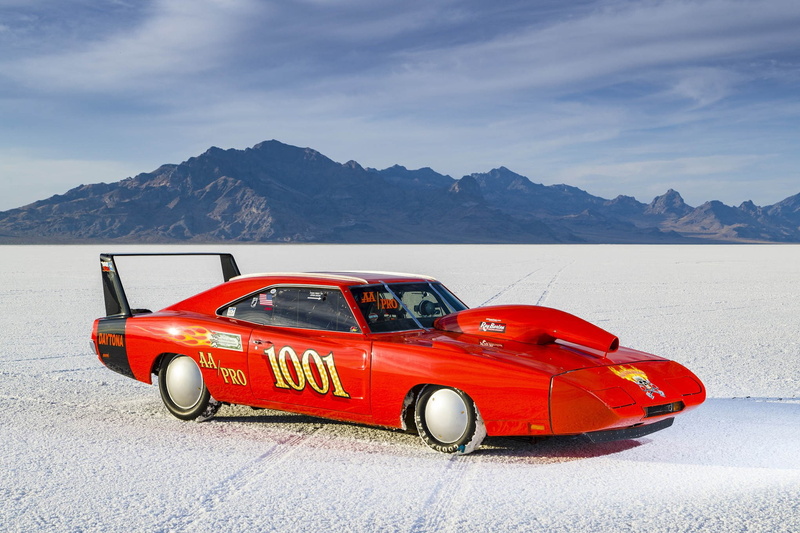 red, car, sign, transportation, cold temperature, beauty in nature, mountain, sky, snow, 1969 dodge charger daytona, mode of transportation, day, water