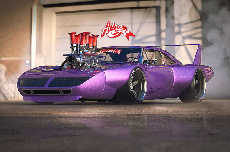 Plymouth Superbird, Purple Car, Plymouth, 1080P