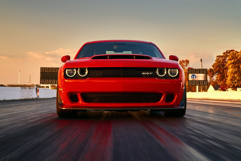 orange color, car, red, outdoors, no people, land vehicle, transportation, vintage car, mode of transportation, 2K, sky, demon, nature, dusk, city, dodge