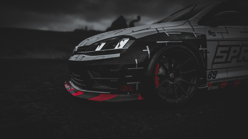 golf 7, 1080P, Golf 7 r, car, Forza Horizon 4, video games, Volkswagen Golf