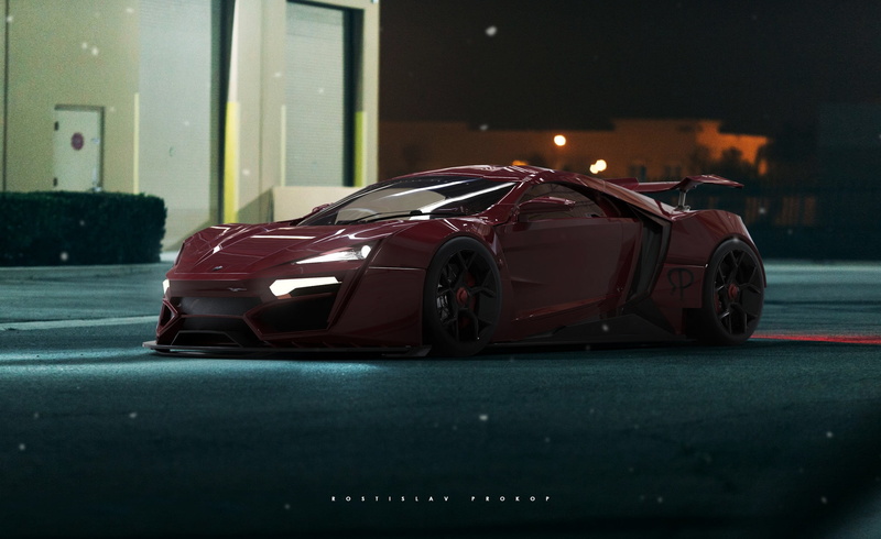 by Rostislav Prokop, Machine, 1080P, Lykan HyperSport, Supercar, Auto, HyperSport, Rendering, Lykan, Rostislav Prokop, Sports car, Transport and Vehicles