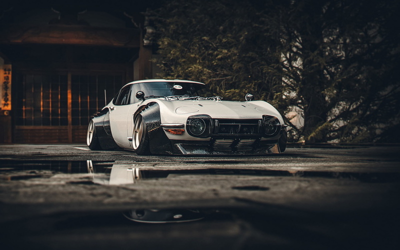 1080P, render, car, digital art, Toyota, white cars, Rostislav Prokop, vehicle