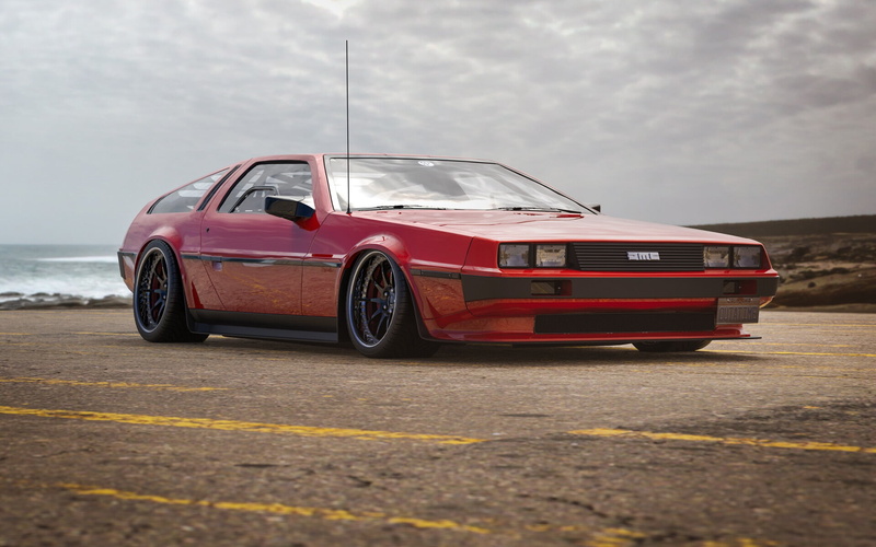 1080P, vehicle, Rostislav Prokop, DeLorean, red cars, car