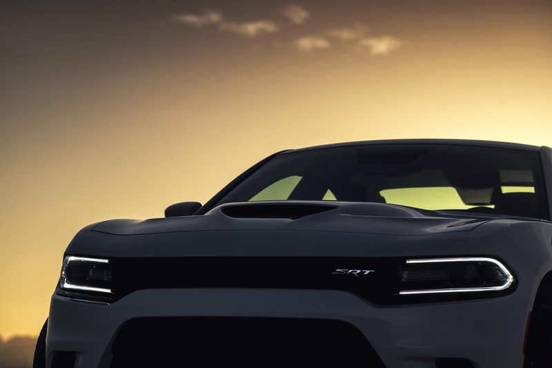 srt, travel, nature, orange color, car, sunset, copy space, no people, land vehicle, focus on foreground, hellcat, sky, road trip, outdoors, beauty in nature