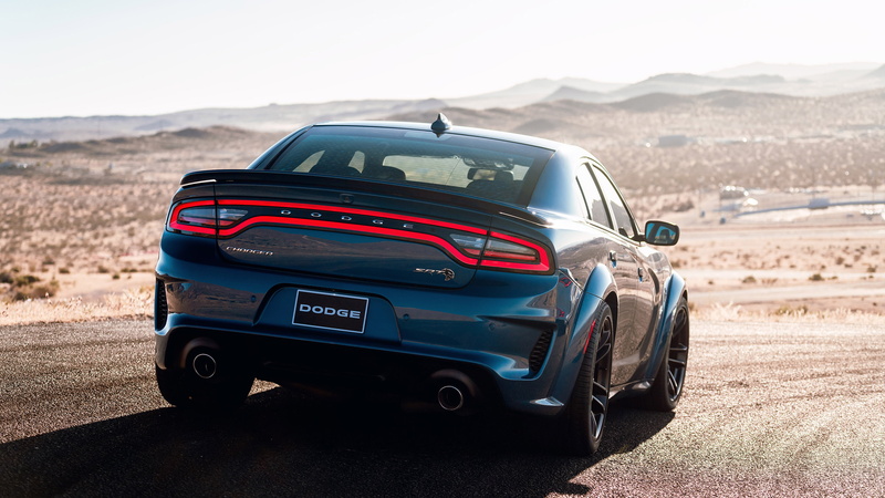 Car, Blue Car, 4K, Muscle Car, Dodge, Dodge Charger SRT Hellcat Widebody