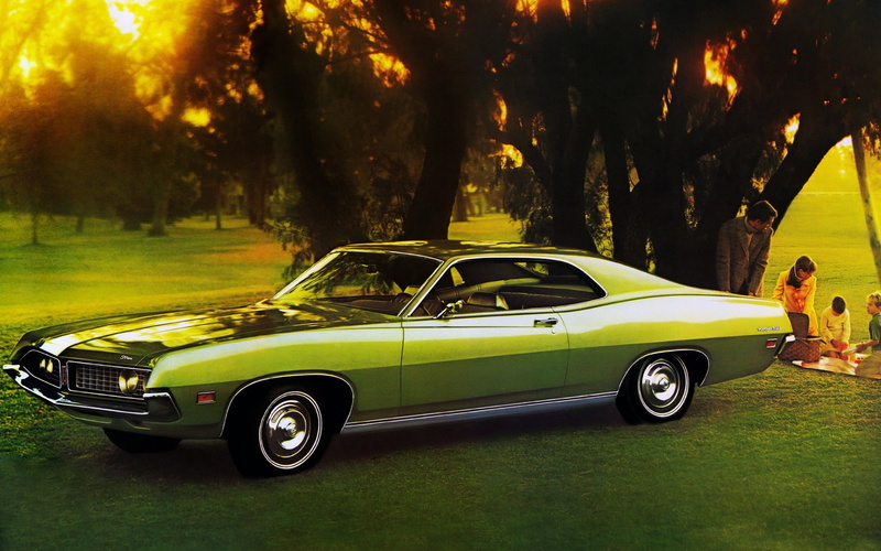 torino, muscle, 1080P, muscle car, green, coupe, ford, ford torino