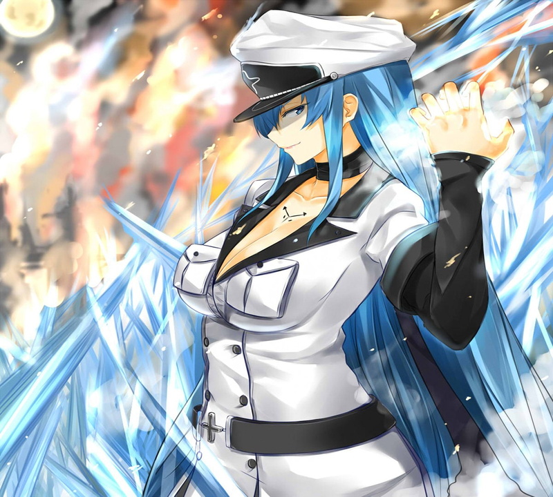 720P, Anime, Esdeath (Akame Ga Kill!), Akame ga Kill!