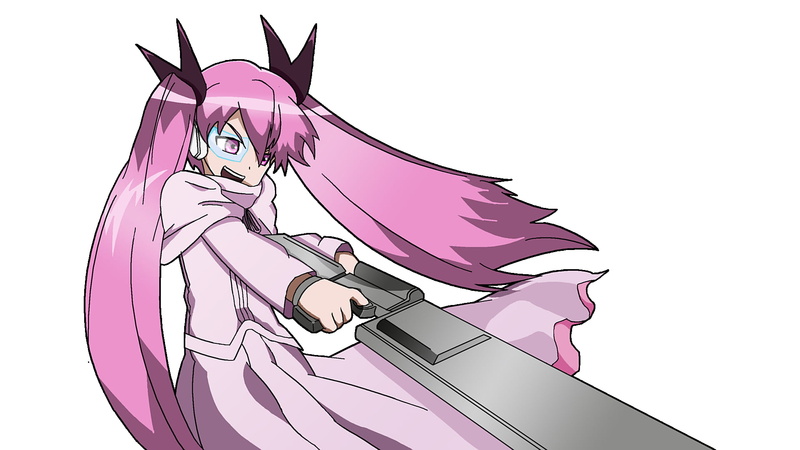 white background, 1080P, art and craft, pink, cut out, indoors, mammal, hairstyle, creativity, domestic, purple, anime, girl, studio shot, pink color