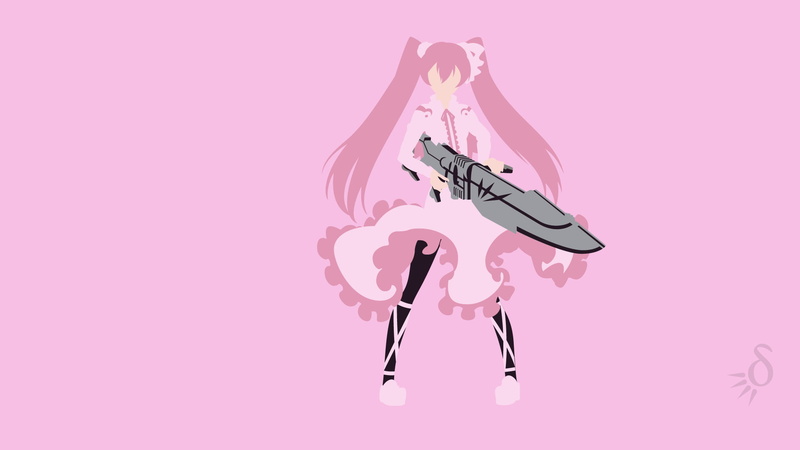 rock music, musical instrument, colored background, one person, Pink Dress, Akame ga Kill!, Pantyhose, guitar, Dress, Anime, cut out, studio shot, vitality