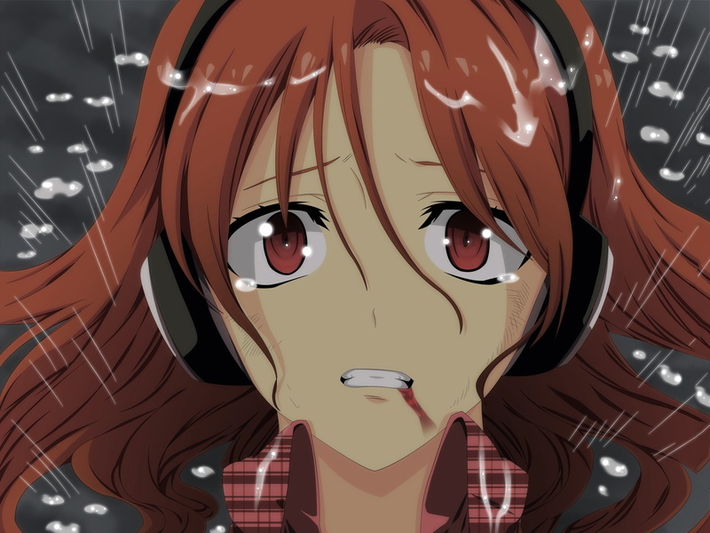 1080P, Girl, Rain, Headphones, Close-Up, Akame ga Kill!, Anime, Chelsea (Akame ga Kill!)