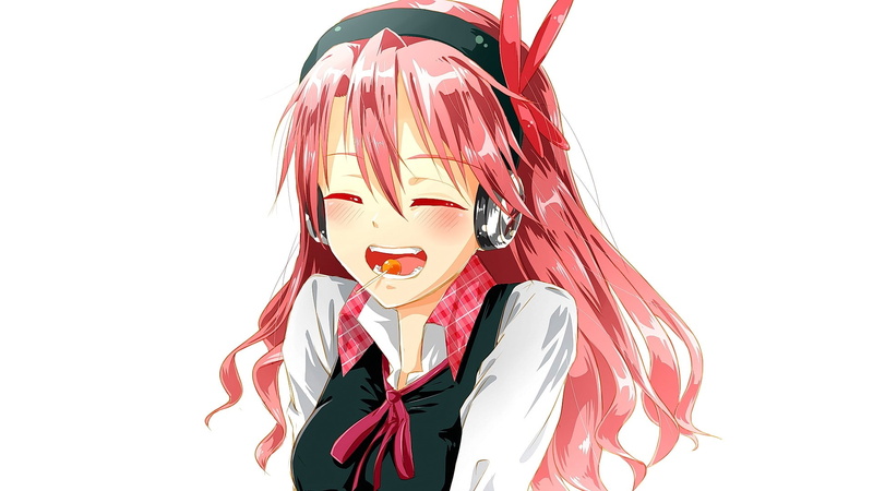 Headphones, Smile, Girl, Anime, Blush, Akame ga Kill!, 1080P, Close-Up, Chelsea (Akame ga Kill!)