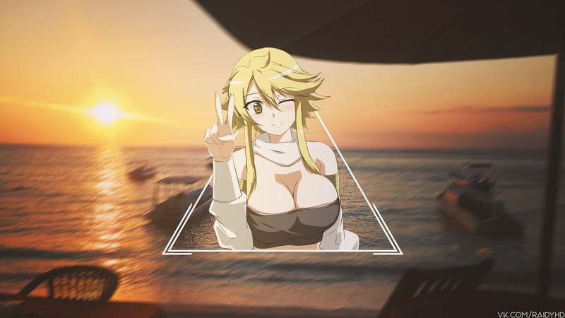 Akame ga Kill!, anime, Leone (Akame ga Kill!), 4K, picture-in-picture, anime girls