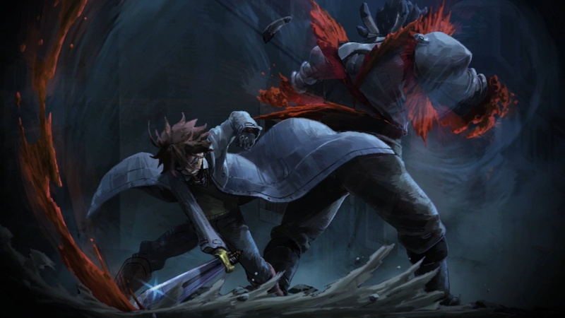 full length, swordsman, one person, adult, dancing, waist up, factory, real people, working, nature, Anime, smoke - physical structure, skill