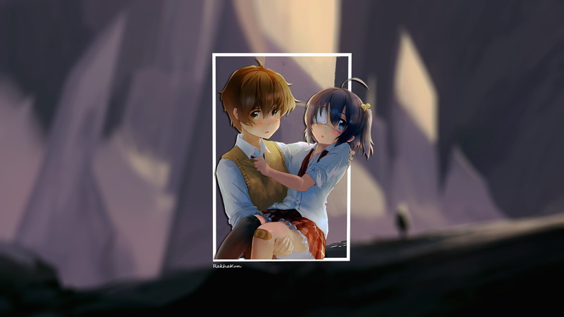 anime boys, childhood, Takanashi Rikka, offspring, technology, people, real people, anime girls, adult, baby, Togashi Yuuta, 1080P, Chuunibyou demo Koi ga Shitai!