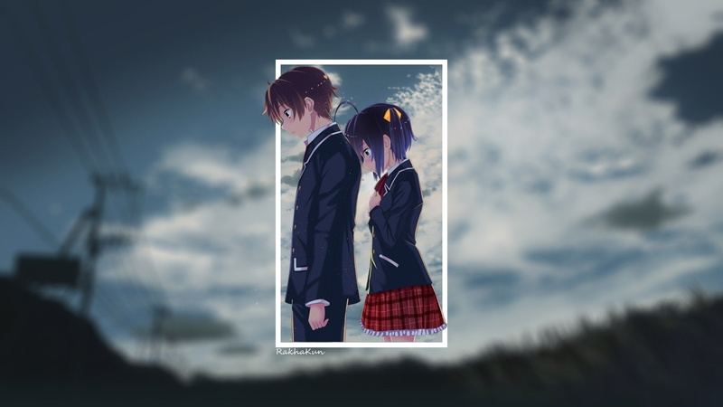 anime, nature, landscape, Togashi Yuuta, Chuunibyou Demo Koi Ga Shitai!, 1080P, Takanashi Rikka, Anime Girls, Anime Boys