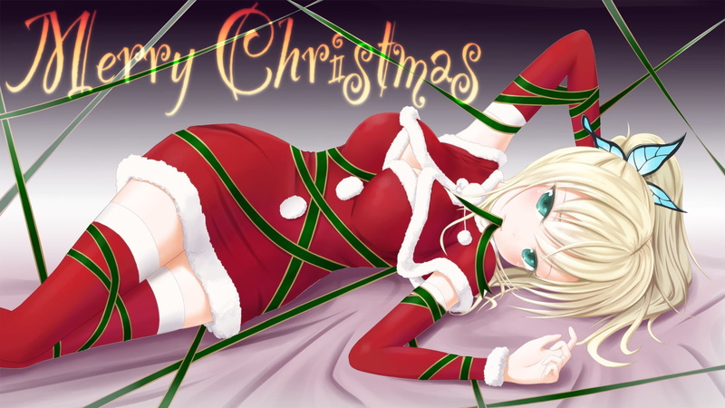 1080P, lying down, clothing, event, indoors, striped, sport, dress, Kashiwazaki Sena, multi colored, holiday, illuminated, red, communication, shoe, no people